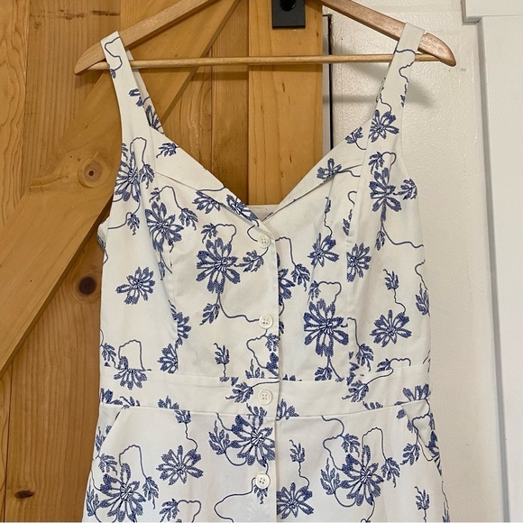 Equipment Femme Oleisa Blue Floral Button Down Dress - Picture 3 of 7